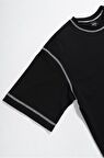 Kontrast Dikiş Oversize Erkek Tişört UK1124SY