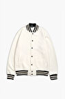 Beyaz Skate Erkek Kolej Ceket