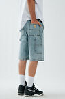 Iced Blue Carpenter Denim Jort Erkek Urban Şort