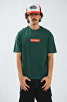 No Future Box Logo Oversize Yeşil Erkek Tişört