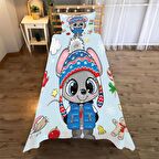 Karikatür Fare Desenli Yatak örtüsü ve yastık kılıfı 2li takımı