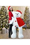 160 Cm Noel Baba Pelerinli Ayıcık Yeni Yıl ,yılbaşı Hediyesi
