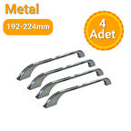 4 Adet Ezgi Krom Metal Mobilya Kulpu 192mm - 224mm