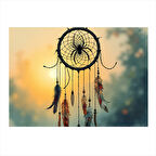 Renkli Düş Kapanı Dekoratif ahşap Tablo 25cmX 35cm