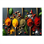 Baharatlarla Dekoratif Tasarım Art Mdf Poster 35cm X50cm