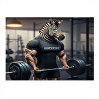 Halter Kaldıran Zebra Mdf Tablo 25cmX 35cm