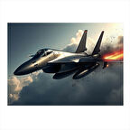 Jet Uçakları Havada Art Mdf Tablo 50cmX 70cm