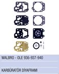 OLEO-MAC 936 / 937 / 940 KARBÜRATÖR DİYAFRAM - TAMİR TAKIMI - WALBRO