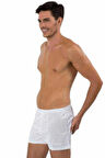 Erkek Beyaz Elite Şort Boxer 44bx80191