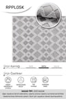 YoudayHomeCollection MASAL-Bej/Gri - Oturma Odası, Koridor, Yatak Odası Halısı- Robot Süpürgeye Uyumlu-Kolay Temizlenebilir - 160X230