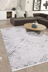 YoudayHomeCollection VİANORA-Bej/Gri - Salon,Oturma Odası ve Koridor Halısı-Robot Süpürgeye Uyumlu-Kolay Temizlenebilir - 120X400