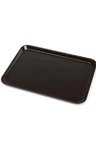 Hediyelik 10 Adet Siyah Midi Boy Plastik Servis Tepsisi  Kırılmaz Lokanta Büfe Fast Food Kullanım (44x32 Cm)