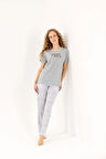 Kısa Kol Kadın Pijama Takım Bpj1900
