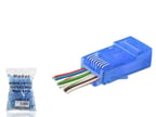 Cat6 Ez Rj45 Konnektör - 100 Adet Mavi / Ekonomik Poşet Paket ND2412