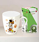 Halk Kitabevi Kedi Ailesi Kupa Bardak - Matcha Latte