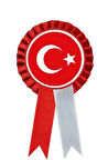TÜRK BAYRAĞI SATEN KOKART ROZET 1O ADET