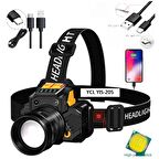 YCL 10 W 3 Modlu Şarjlı Powerbank Özellikli Kafa Lambası - YIS-205