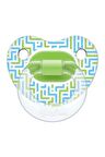 Wee Baby 837 Şeffaf Desenli Damaklı Emzik 6-18 Ay (2 No) Yeşil