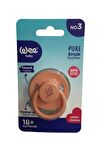 Wee Baby Pure Yuvarlak Uçlu Emzik 18+ Ay No:3 Turuncu  K:700