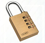 Yuma Pirinç Şifreli Asma Kilit - 3 Basamaklı 30mm