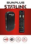 Sunplus Starlink Turbo HD 2024 Çanaklı-Çanaksız Wi-fi Dahil Full Hd Sınırsız Sinema Paketli Uydu Alıcısı