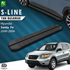 S-Dizayn Hyundai Santa Fe S-Line Siyah Yan Basamak 163 Cm 2000-2006 A+ Kalite
