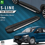 S-Dizayn Mercedes Citan S-Line Krom Yan Basamak 193 Cm 2012-2021 A+ Kalite