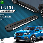 S-Dizayn Opel Grandland X S-Line Aluminyum Yan Basamak 183 Cm 2017-2024 A+ Kalite