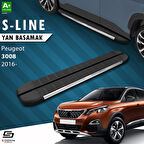 S-Dizayn Peugeot 3008 2 S-Line Krom Yan Basamak 183 Cm 2016-2023 A+ Kalite