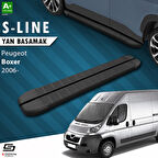 S-Dizayn Peugeot Boxer 3 Kısa Şase S-Line Siyah Yan Basamak 203 Cm 2006 Üzeri A+ Kalite