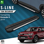 S-Dizayn Ssangyong Korando S-Line Krom Yan Basamak 183 Cm 2019 Üzeri A+ Kalite