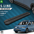 S-Dizayn VW Caddy 4 S-Line Siyah Yan Basamak 193 Cm 2020 Üzeri A+ Kalite