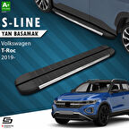 S-Dizayn VW T-Roc S-Line Krom Yan Basamak 173 Cm 2019 Üzeri A+ Kalite