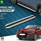 S-Dizayn Citroen C4 3 OEM Still Pro V1 Aluminyum Yan Basamak 183 Cm 2021 Üzeri A+ Kalite