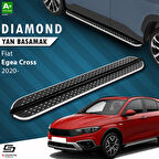 S-Dizayn Fiat Egea Cross Diamond Krom Yan Basamak 183 Cm 2020 Üzeri A+ Kalite