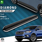S-Dizayn Ford Kuga 2 Diamond Krom Yan Basamak 183 Cm 2013-2019 A+ Kalite