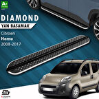 S-Dizayn Citroen Nemo Diamond Krom Yan Basamak 173 Cm 2008-2017 A+ Kalite