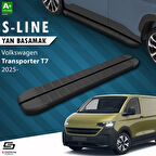 S-Dizayn VW Transporter T7 Kısa Şase S-Line Siyah Yan Basamak 223 Cm 2024 Üzeri A+ Kalite