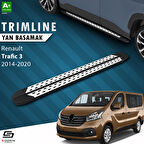 S-Dizayn Renault Trafic 3 Uzun Şase TrimLine Gri Yan Basamak 270 Cm 2014-2020 A+ Kalite