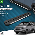 S-Dizayn Citroen Berlingo 3 S-Line Aluminyum Yan Basamak 203 Cm 2018 Üzeri A+ Kalite