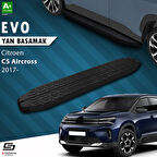 S-Dizayn Citroen C5 Aircross Evo Siyah Yan Basamak 193 Cm 2017 Üzeri A+ Kalite