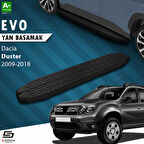 S-Dizayn Dacia Duster Evo Siyah Yan Basamak 173 Cm 2009-2018 A+ Kalite