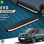S-Dizayn Peugeot Partner 3 Uzun Şase Evo Aluminyum Yan Basamak 213 Cm 2018 Üzeri A+ Kalite