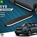 S-Dizayn Skoda Karoq Evo Aluminyum Yan Basamak 173 Cm 2018 Üzeri A+ Kalite