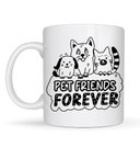 Pet Friends Forever Porselen Kupa MODEL 69 – Kedi & Köpek Figürlü Sevimli Tasarım, Hayvan Severlere Özel Kahve ve Çay Kupası