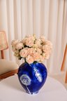 Somon Yapay Ranunculus Şakayık Çiçeği  3 Dallı Lüx İpeksi Dokulu  50 cm