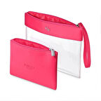 TRANSPARENT BEAUTY CASE 002 Fuchsia