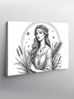 Kanvas Tablo Başak Burcu 50cmx70cm