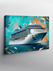 Kanvas Tablo Modern Yolcu Gemisi 100cmx140cm