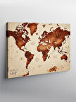 Kanvas Tablo Antik Dünya Haritası